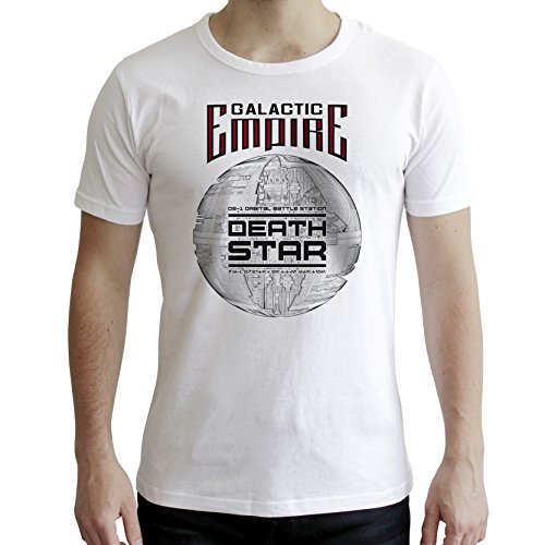 ABYstyle abystyleabytex398-xxl Star Wars Estrella de la Muerte de Manga Corta Hombres Nuevo Fit Camiseta (2 x -Large)