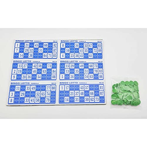 Acan Juego de Bingo Manual con 48 cartones y 90 Bolas, Incluye fichas de Juego, Juego de Mesa Tradicional, Familiar, mínimo 2 Jugadores, 30 x 23 x 14 cm, Modelo Aleatorio
