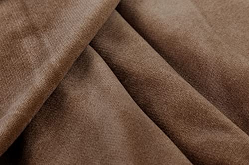 Acomoda Textil - Falda para Mesa Camilla Terciopelo, Redonda - Rectangular, Suave y Cálida de Invierno.(Redonda 100 cm, Visón Oscuro)