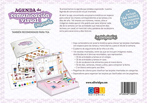 Agenda De Comunicación Visual Imantada: Comunicación Tarjetas Vocabulario visual imantado (Niños de 3 a 5 años Educación Infantil y Educación Especial)