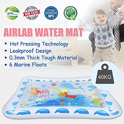 Airlab Alfombrilla táctil inflable para juegos acuáticos para unisex-bebé 70 x 50 cm Impreso Animal