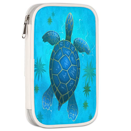 Alfombra redonda con diseño de tortuga animal y océano, de 36.2 pulgadas, antideslizante, para puerta delantera, para el hogar, baño, interior