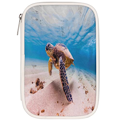 Alfombra redonda de arena de tortuga marina oceánica de 36.2 pulgadas, alfombra antideslizante para puerta delantera para el hogar baño interior