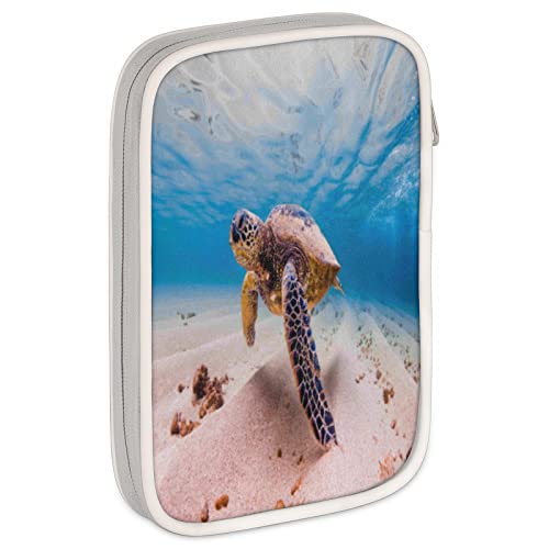 Alfombra redonda de arena de tortuga marina oceánica de 36.2 pulgadas, alfombra antideslizante para puerta delantera para el hogar baño interior