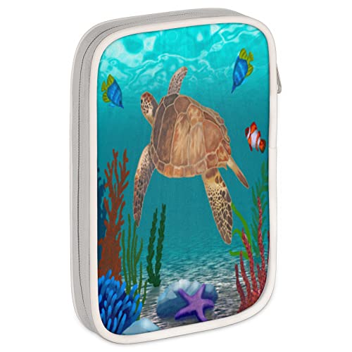 Alfombra redonda para el piso de la estrella de mar de la tortuga marina del océano 36.2 pulgadas alfombra antideslizante puerta delantera alfombra para el hogar baño interior