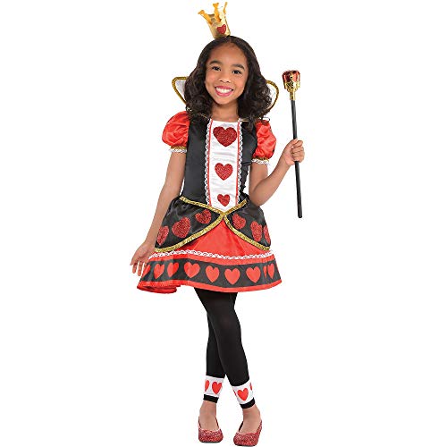 amscan - Disfraz de Reina de Corazones para niñas de 6 a 16 años