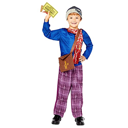 amscan Disfraz infantil Charlie Bucket - Willy Wonka (8-10 años)