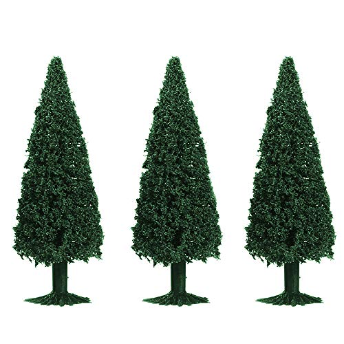 ANCLLO 30 árboles modelo 4,5 – 13 cm, arquitectura mixta de arena, modelo de árboles, para paisajes de bricolaje, color verde natural