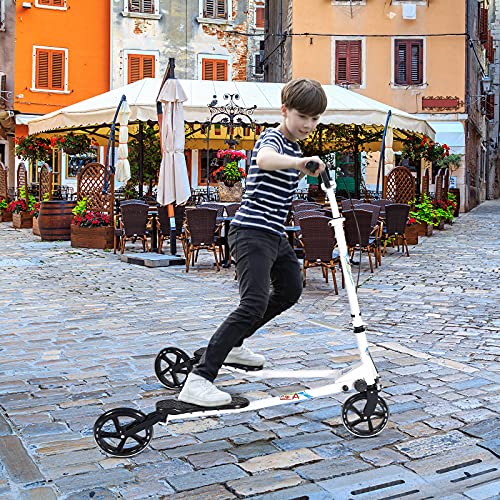 AOODIL Scooter Plegable de 3 Ruedas Swing Scooter Tri Slider Kick Wiggle Scooters Push Drifting con manija Ajustable para niños/niñas/Adultos de 8 años en adelante