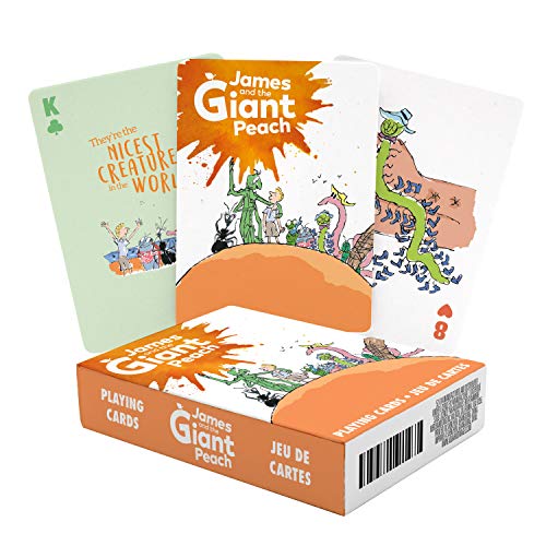 AQUARIUS Roald Dahl James & Giant Peach - Juego de 52 cartas y comodines (nm)