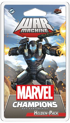 Asmodee Marvel Champions: El Juego de Cartas – War Machine, expansión de héroes, baraja en alemán