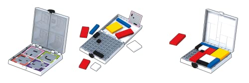 Asmodee - Mondrian Blocks: edición Blanca, Juego Familiar, Juego de Rompecabezas, 1 Jugador, a Partir de 8 años, 10 Minutos de Tiempo de Juego, en alemán