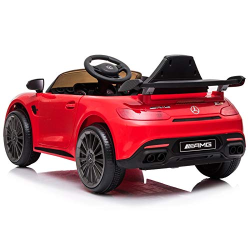 ATAA Mercedes GTR Mini 12v - Rojo - Coche eléctrico Infantil, para niños y niñas con batería 12v y Mando para Padres