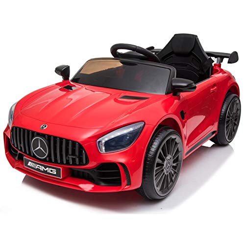 ATAA Mercedes GTR Mini 12v - Rojo - Coche eléctrico Infantil, para niños y niñas con batería 12v y Mando para Padres