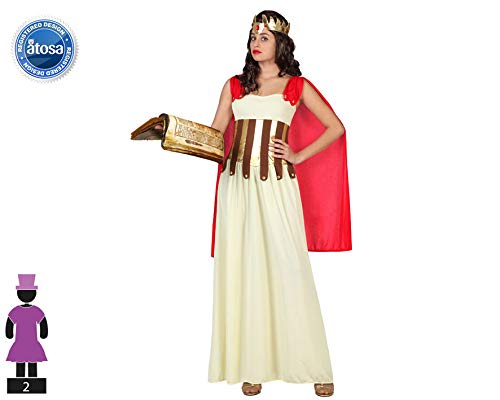 Atosa disfraz griega mujer adulto beige XS