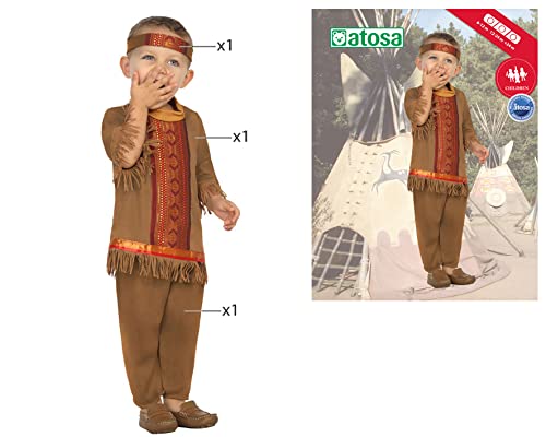 Atosa disfraz indio niño bebé 6 a 12 meses