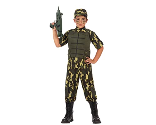 Atosa disfraz militar niño infantil camuflaje 5 a 6 años