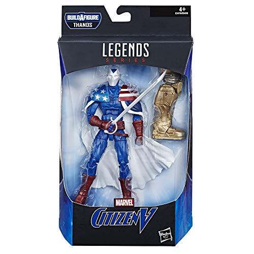 Avengers-Hasbro Legend Series: Build CitizenV Thanos Marvel Legends Edition Collector-Figura de 15 cm Citizen V, Color E3970CB0