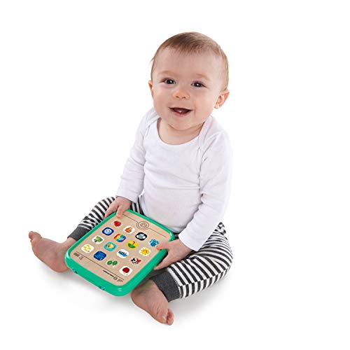 Baby Einstein Hape Magic Touch Tablet - Tableta musical de madera con más de 150 melodías y 3 idiomas (inglés, francés y español), a partir de 6 meses