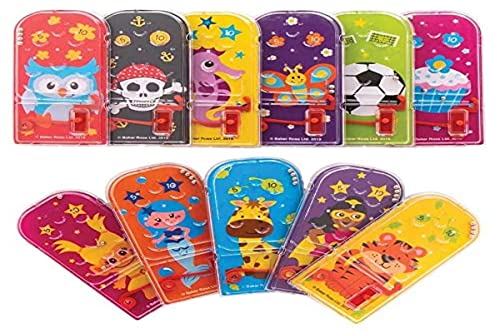 Baker Ross Juegos de Pinball Paquete de Ahorro AT907 (Paquete de 15) para Bolsos de Fiesta y pequeños Juguetes para niños