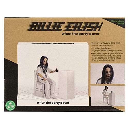 Bandai Billie Eilish Figura Coleccionable de 10.5 Pulgadas, Juguete de muñeca con Video Musical, Ropa Inspirada y telón de Fondo