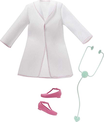 Barbie Quiero Ser Doctora, muñeca profesiones médico con accesorios de juguete (Mattel GYT29)