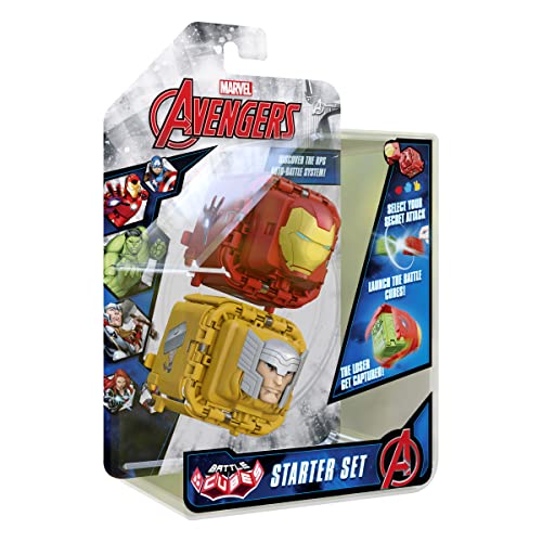 Battle Cubes- Avengers Iron Man VS Thor Battle Fidget Set, Color Rojo (BOTI 37202)