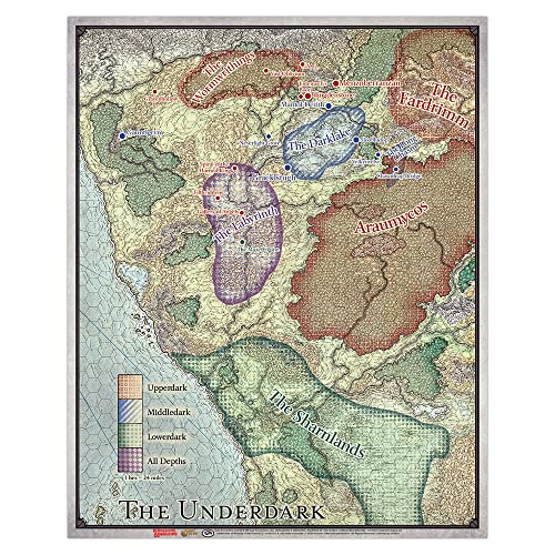 Battlefront Miniatures Dungeons & Dragons Out of The Abyss Map Set- Maps of The Underdark