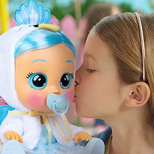 BEBÉS LLORONES Kiss Me Sydney | Muñeca interactiva que se Sonroja con un beso y Llora como un bebé con Pelo para peinar, Ropa para vestir y Accesorios - Juguete y Regalo para niños y niñas +18 Meses