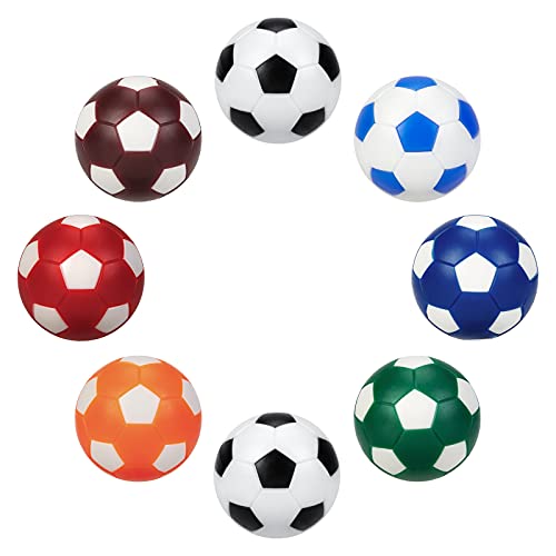 BEBUPO Pelotas de Futbolin 8 Piezas,Bolas para Futbolin de la Tabla 32mm Vistoso Mini Reemplazos del Juego de Futbolín ,Accesorios Mesa del Juego del Futbolín de la Bola para Adultos y Niños