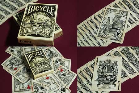 Bicycle Golden Spike Deck by Jody Eklund - Trick by Jody Eklund