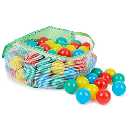 Bieco 22000510 - 100 bolas de colores de plástico (6 cm), colores variados [importado de Alemania] , color/modelo surtido