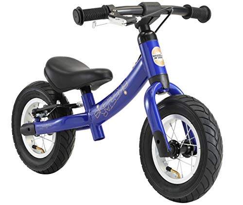 BIKESTAR 2-en-1 Bicicleta sin Pedales para niños y niñas 2-3 años | Bici con Ruedas de 10" Edición Sport | Azul