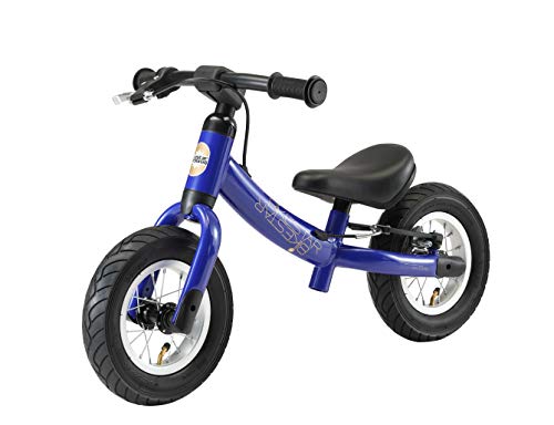 BIKESTAR 2-en-1 Bicicleta sin Pedales para niños y niñas 2-3 años | Bici con Ruedas de 10" Edición Sport | Azul