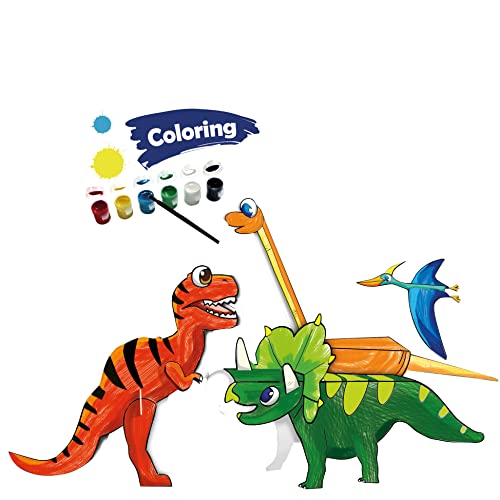 Bino & Mertens- CREA tu Dinosaurio, Multicolor (Mertens GmbH CH1091)
