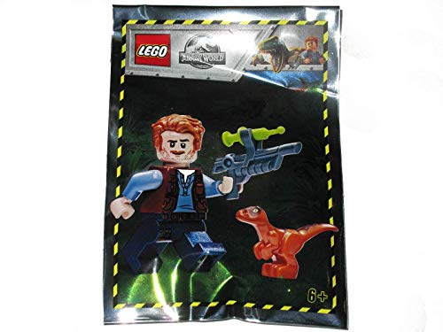 Blue Ocean LEGO Jurassic World Owen with Baby Raptor Foil Pack Set 121904 (empaquetado)
