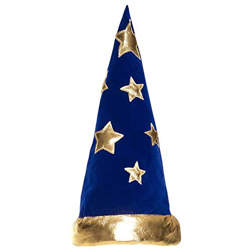 Boland 04228 Wizard - Sombrero, Color Azul y Dorado