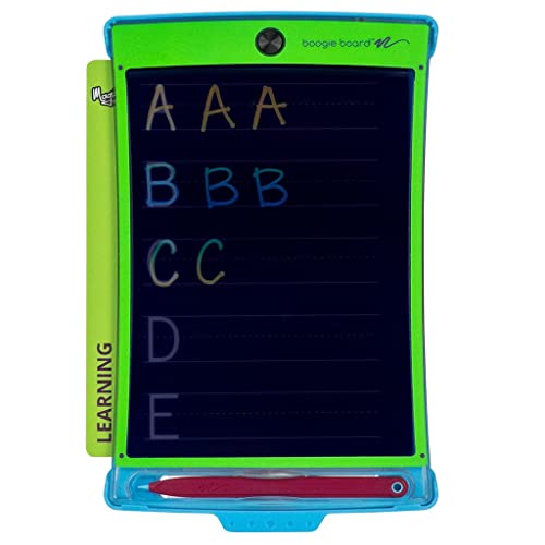 Boogie Board Magic Sketch - Tableta de escritura LCD a color + 4 lápices diferentes y 18 plantillas para dibujar, escribir y rastrear eWriter a partir de 3 años.