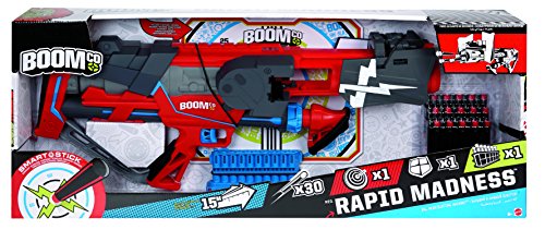 BOOMCO - Rapid Madness, Arma de Juguete (Mattel Y8618)