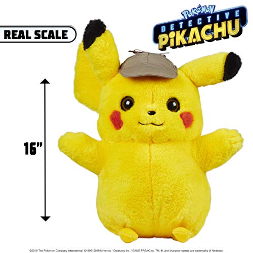 Boti Europe B.V. 97570 Pokémon Detective Pikachu 16" Plush Real Scale, jaspeados