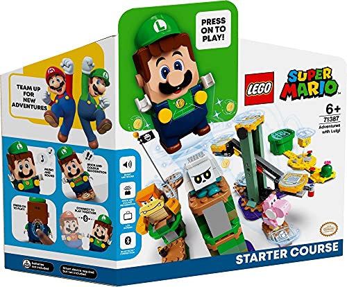 BRICKCOMPLETE Lego 71387 Aventura con Luigi Starter Set, 71392 Rana Mario traje & 71393 Bienen-Mario Traje