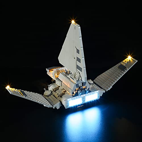 BRIKSMAX Kit de iluminación LED para Lego Star Wars Lanzadera Imperial - Compatible con Lego 75302 Building Blocks Model- No incluir el Conjunto de Lego