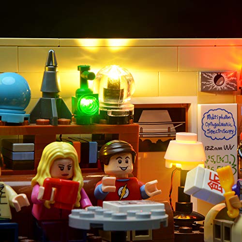 BRIKSMAX Kit de Iluminación Led para The Big Bang Theory-Compatible con Ladrillos de Construcción Lego Modelo 21302-Juego de Legos no Incluido