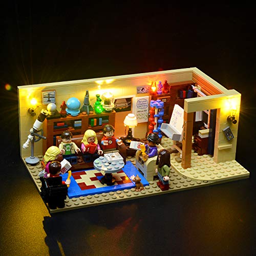 BRIKSMAX Kit de Iluminación Led para The Big Bang Theory-Compatible con Ladrillos de Construcción Lego Modelo 21302-Juego de Legos no Incluido