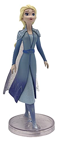 Bullyland 13511 – Figura de Juguete de Disney Frozen – Princesa Elsa con Soporte de 10 cm Aprox. como Figura de Tarta Detallada, sin PVC, Gran Regalo para niños para Jugar imaginativo.