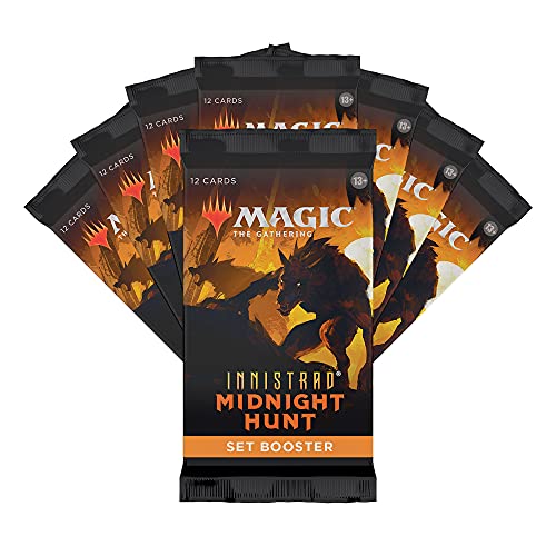 Bundle de Innistrad: Cacería de Medianoche, de Magic: The Gathering, 8 Sobres de Edición Y Accesorios (Versión en Inglés)