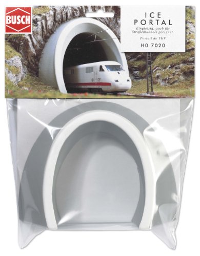 Busch 7020 Ice - Boca del túnel para Trenes de Alta Velocidad HO [Importado de Alemania]