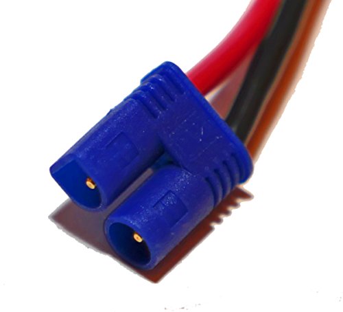 Cable de carga prémium de silicona EC2 de 4 mm dorada, conector banana de 30 cm, de Modellbau Eibl ®
