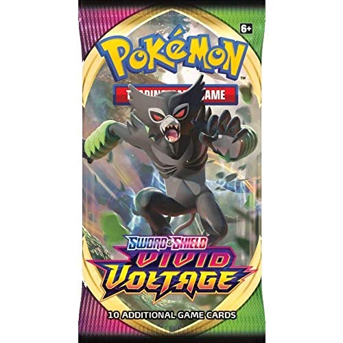 Caja con Paquetes de Espada y Escudo - Voltaje Vívido (4) del JCC Pokémon (Idioma español no garantizado)
