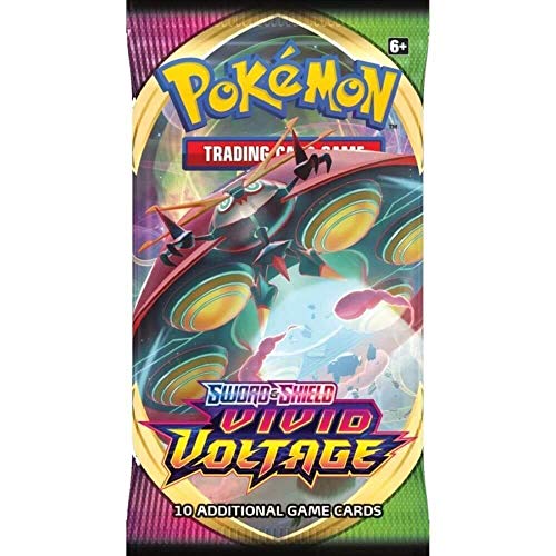 Caja con Paquetes de Espada y Escudo - Voltaje Vívido (4) del JCC Pokémon (Idioma español no garantizado)